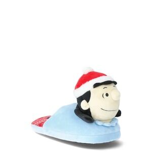 NEW, Lucy Peanuts Family Christmas Character‎ 3D Slippers Women's 5/6